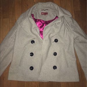 Cute Grey Peacoat